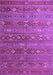 Machine Washable Southwestern Purple Country Area Rugs, wshtr4186pur