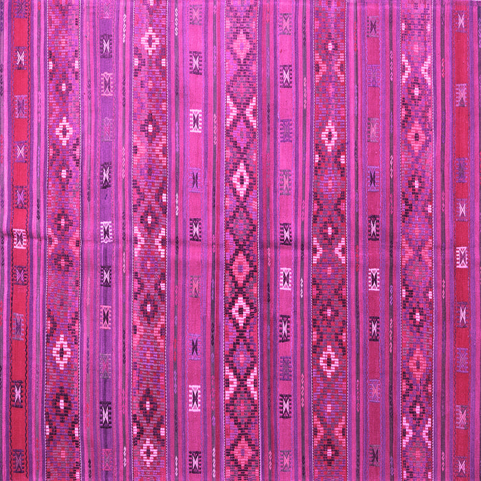 Square Machine Washable Southwestern Pink Country Rug, wshtr4186pnk