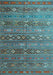 Southwestern Light Blue Country Rug, tr4186lblu