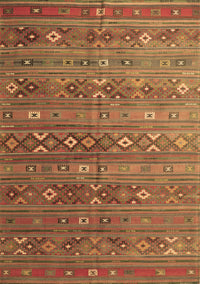 Southwestern Brown Country Rug, tr4186brn