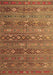 Southwestern Brown Country Rug, tr4186brn