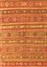 Serging Thickness of Machine Washable Persian Orange Traditional Area Rugs, wshtr4187org