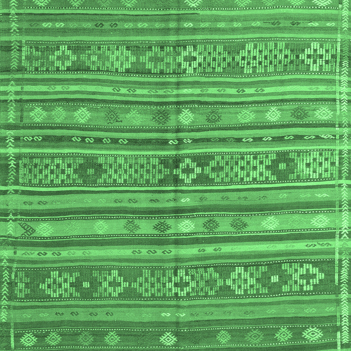 Machine Washable Persian Emerald Green Traditional Area Rugs, wshtr4187emgrn