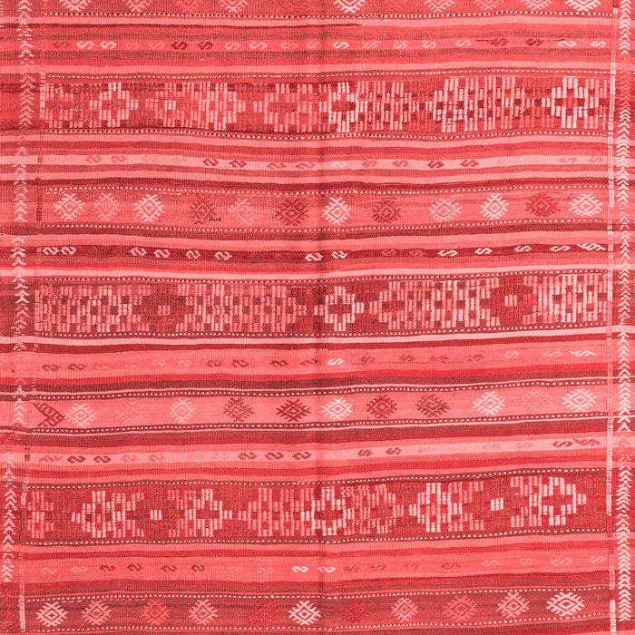 Machine Washable Persian Red Traditional Rug, wshtr4187red