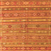 Serging Thickness of Persian Orange Traditional Rug, tr4187org