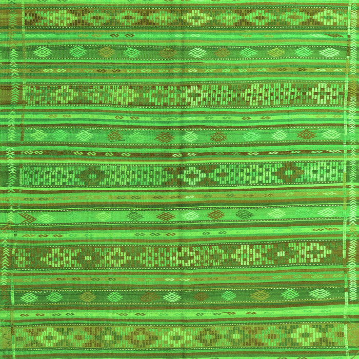 Serging Thickness of Persian Green Traditional Rug, tr4187grn