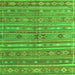 Serging Thickness of Persian Green Traditional Rug, tr4187grn