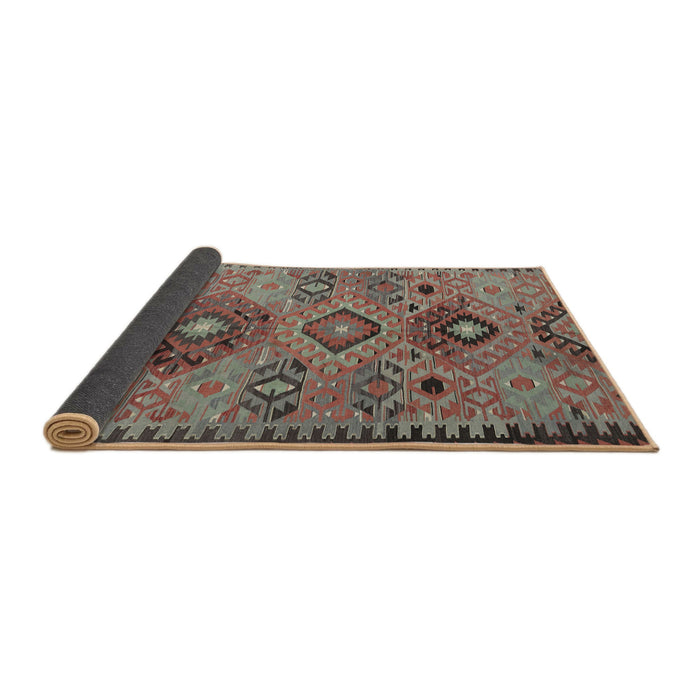 Sideview of Traditional Chestnut Brown Persian Rug, tr4188