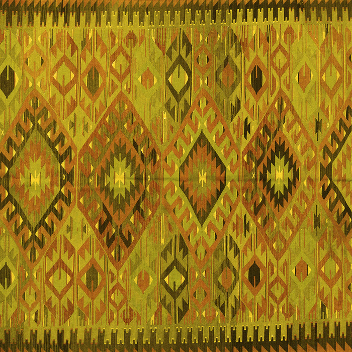 Square Persian Yellow Traditional Rug, tr4188yw
