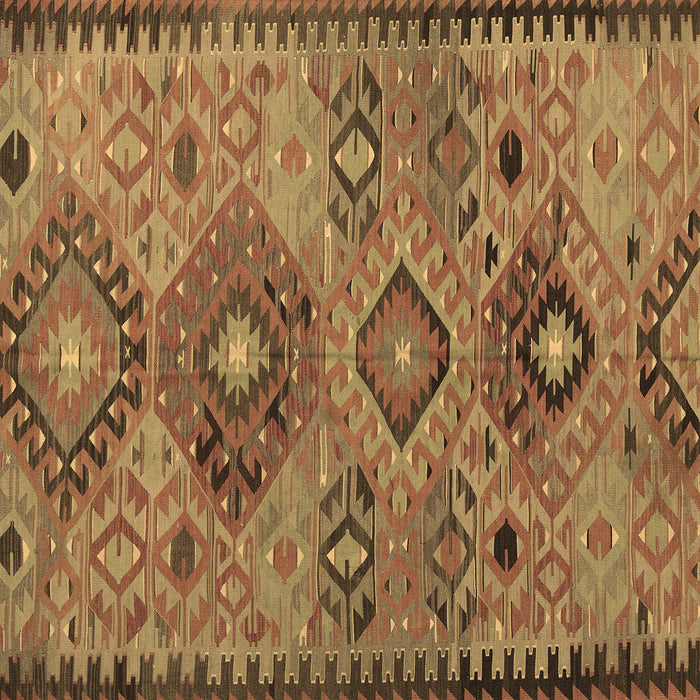 Square Persian Brown Traditional Rug, tr4188brn