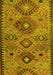 Machine Washable Persian Yellow Traditional Rug, wshtr4188yw