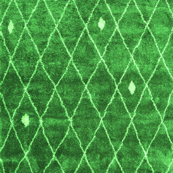 Serging Thickness of Machine Washable Persian Green Traditional Area Rugs, wshtr4189grn