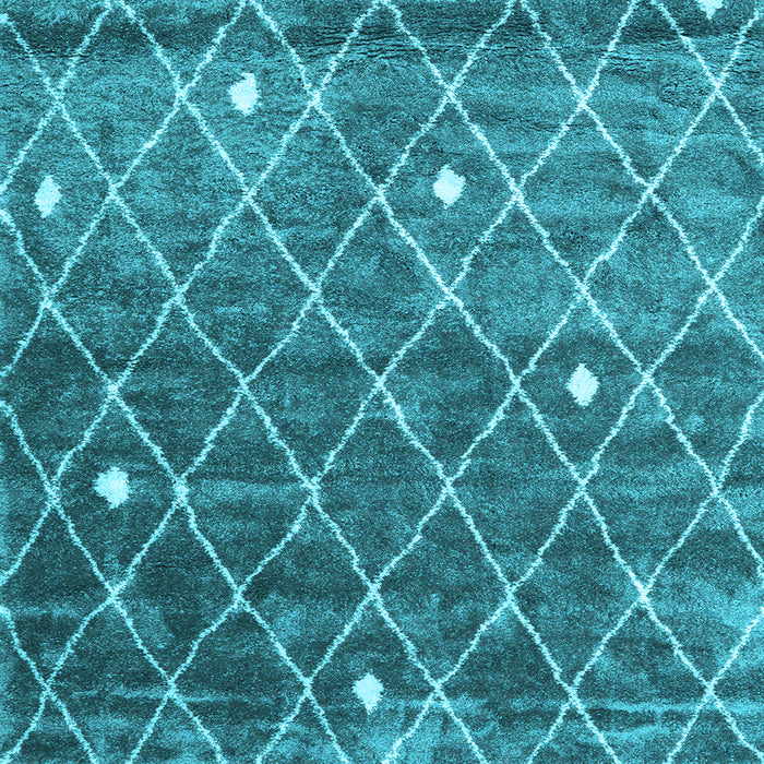 Square Machine Washable Persian Light Blue Traditional Rug, wshtr4189lblu