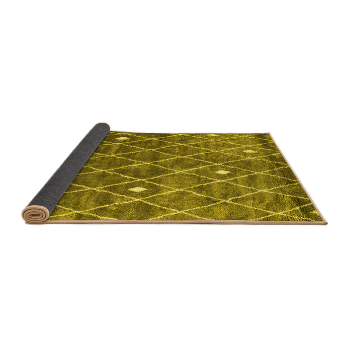 Sideview of Persian Yellow Traditional Rug, tr4189yw