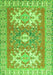 Geometric Green Traditional Rug, tr418grn