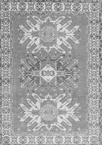 Geometric Gray Traditional Rug, tr418gry