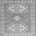 Serging Thickness of Geometric Gray Traditional Rug, tr418gry