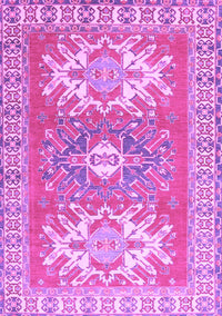 Geometric Purple Traditional Rug, tr418pur