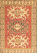 Geometric Brown Traditional Rug, tr418brn