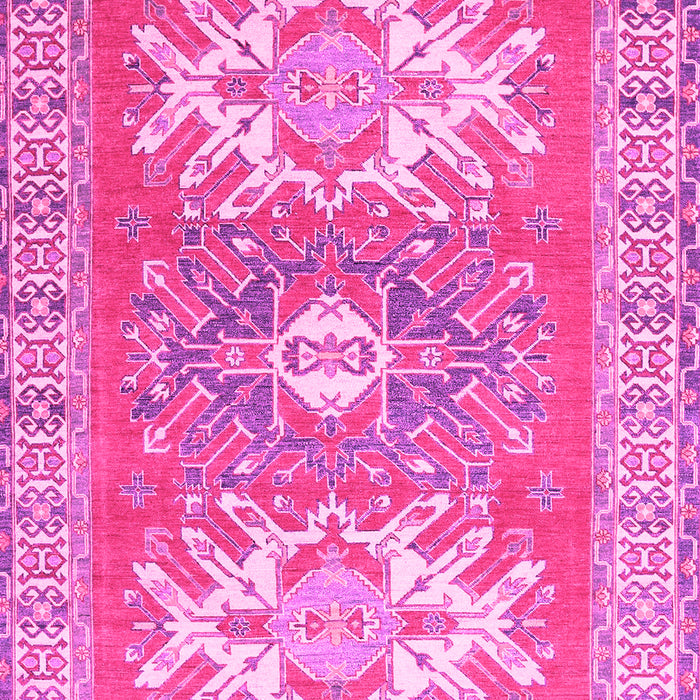 Geometric Pink Traditional Rug, tr418pnk