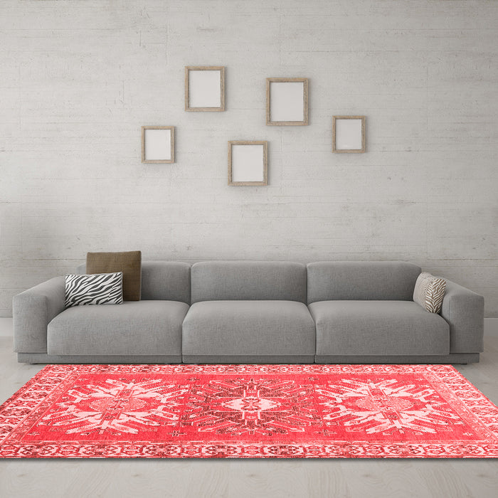 Traditional Red Washable Rugs
