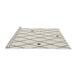 Sideview of Machine Washable Traditional Antique White Beige Rug, wshtr4190