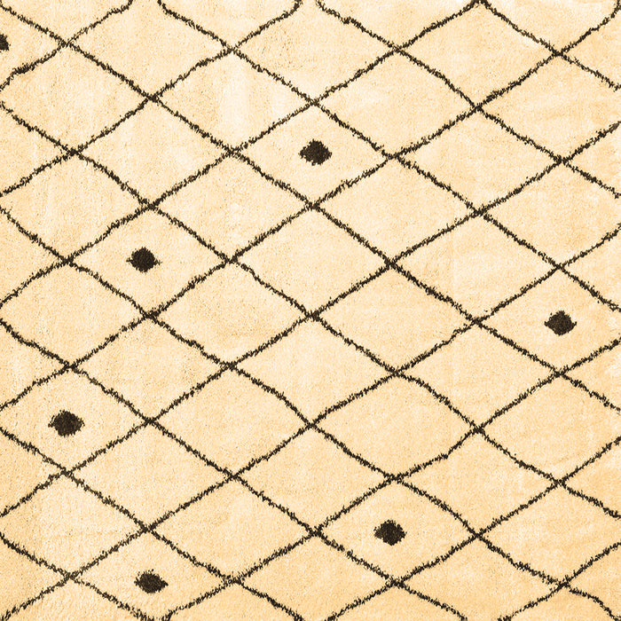 Square Persian Brown Traditional Rug, tr4190brn