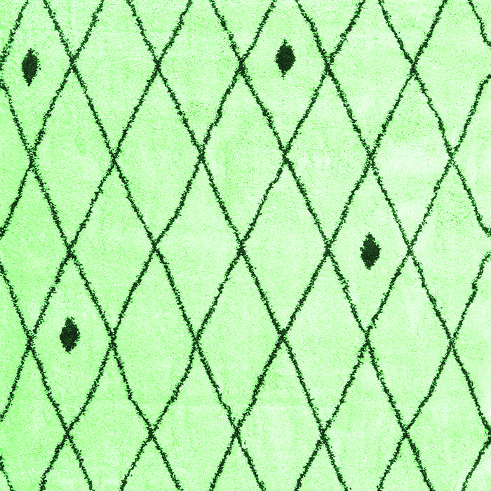 Serging Thickness of Machine Washable Persian Green Traditional Area Rugs, wshtr4190grn