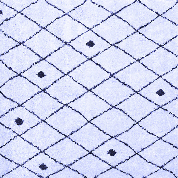 Square Persian Blue Traditional Rug, tr4190blu