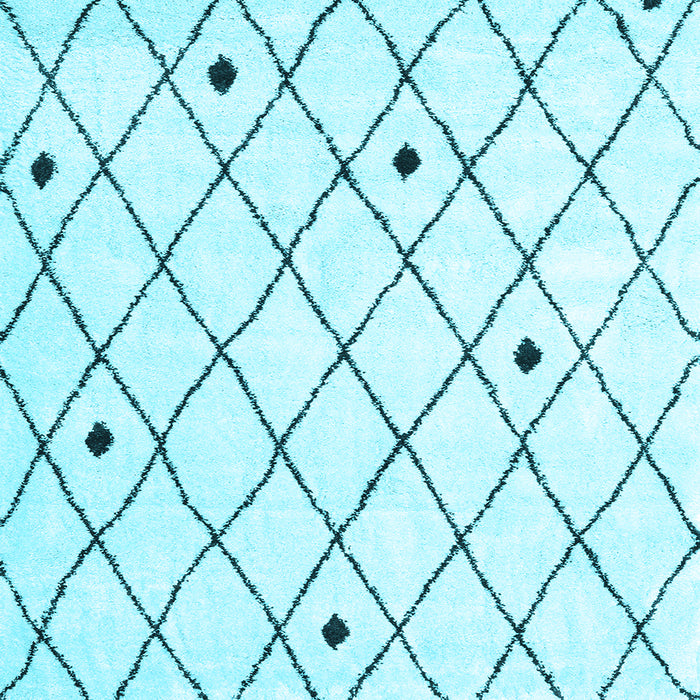 Square Machine Washable Persian Light Blue Traditional Rug, wshtr4190lblu