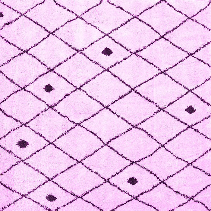 Square Machine Washable Persian Pink Traditional Rug, wshtr4190pnk