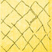 Square Persian Yellow Traditional Rug, tr4191yw