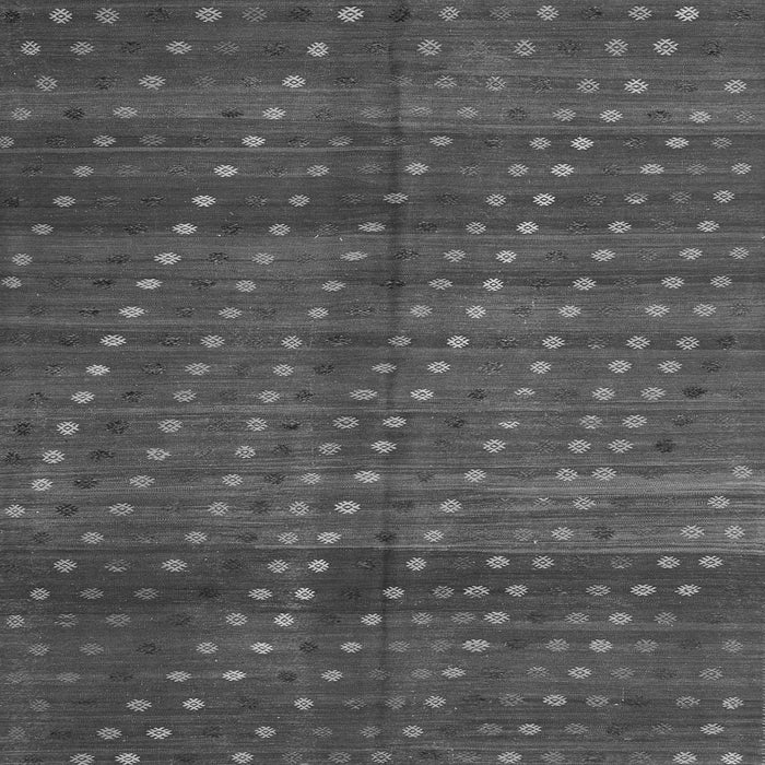 Round Machine Washable Southwestern Gray Country Rug, wshtr4192gry