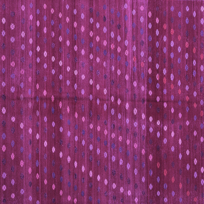 Square Machine Washable Southwestern Purple Country Area Rugs, wshtr4192pur