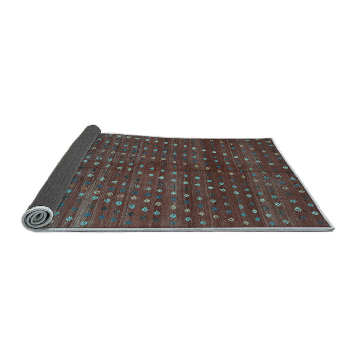 Sideview of Southwestern Light Blue Country Rug, tr4192lblu