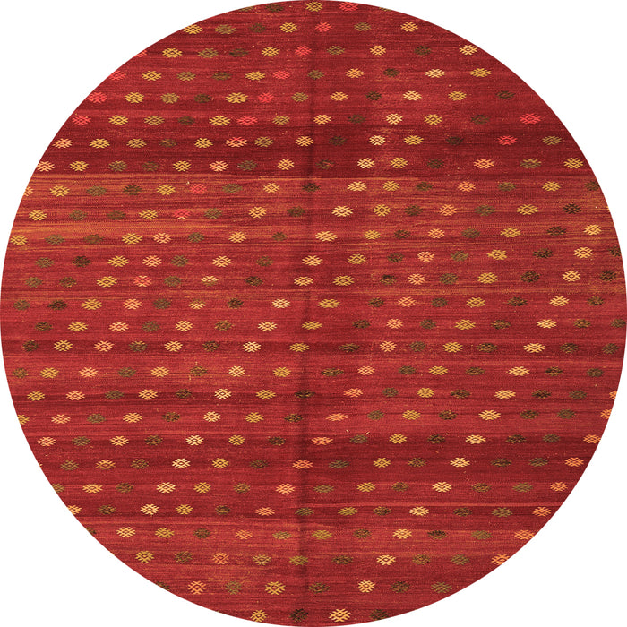 Square Southwestern Orange Country Rug, tr4192org