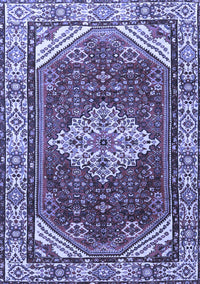 Medallion Blue Traditional Rug, tr4193blu