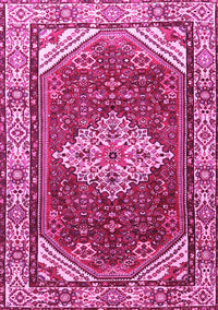 Medallion Pink Traditional Rug, tr4193pnk