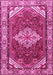 Medallion Pink Traditional Rug, tr4193pnk