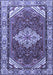 Medallion Blue Traditional Rug, tr4193blu