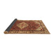 Sideview of Medallion Brown Traditional Rug, tr4193brn