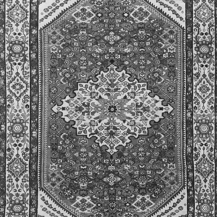 Serging Thickness of Machine Washable Medallion Gray Traditional Rug, wshtr4193gry