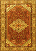 Medallion Yellow Traditional Rug, tr4193yw