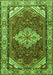 Medallion Green Traditional Rug, tr4193grn