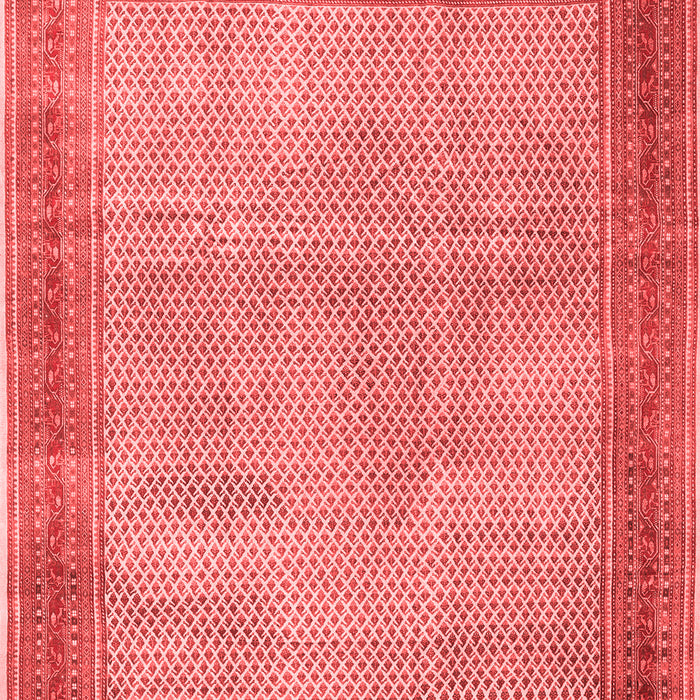 Machine Washable Persian Red Traditional Rug, wshtr4194red