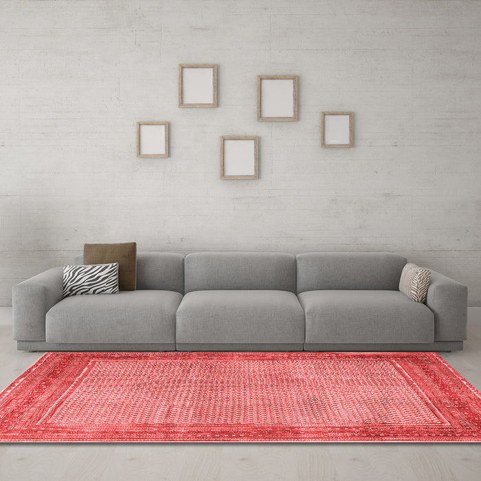Traditional Red Washable Rugs