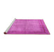 Sideview of Machine Washable Persian Pink Traditional Rug, wshtr4194pnk