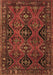 Machine Washable Persian Brown Traditional Rug, wshtr4195brn