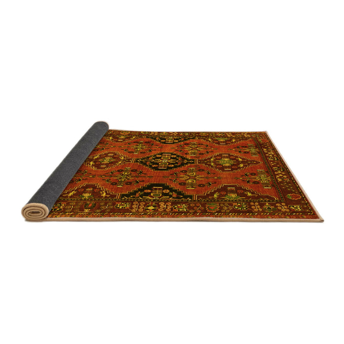 Sideview of Persian Yellow Traditional Rug, tr4195yw