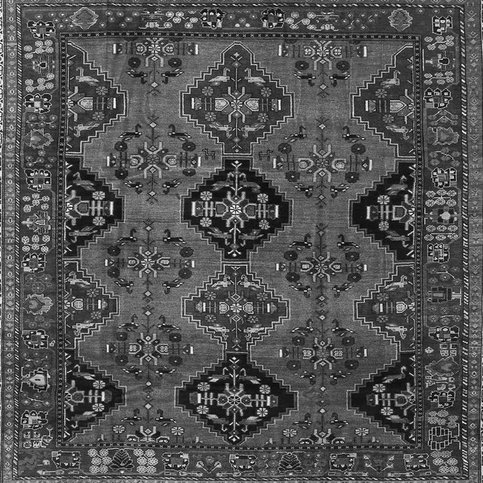 Serging Thickness of Persian Gray Traditional Rug, tr4195gry